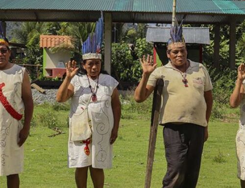 Juramentación de la nueva junta directiva de la comunidad nativa  Queros!